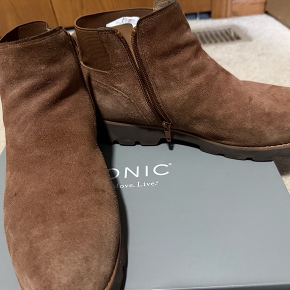 Vionic Brown Suede Ankle Boots - Picture 5 of 6